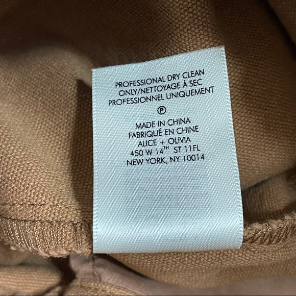 Alice + Olivia Tribeca Patchwork Jogger Pants In Carmel New - Picture 8 of 8